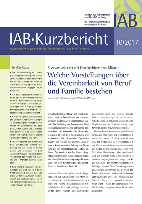 Bild für Welche Vorstellungen über die Vereinbarkeit von Beruf und Familie bestehen