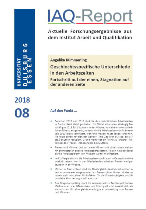 Bild für Geschlechtsspezifische Unterschiede in den Arbeitszeiten