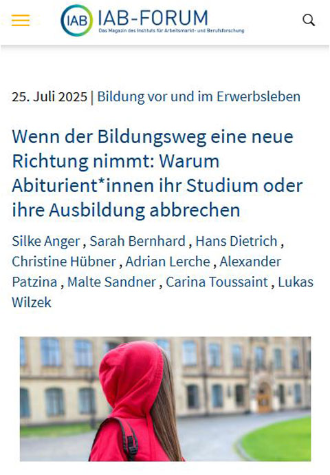 Bild für Wenn der Bildungsweg eine neue Richtung nimmt: Warum Abiturient*innen ihr Studium oder ihre Ausbildung abbrechen