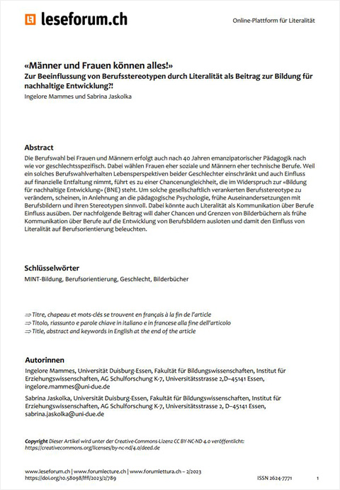 Titelbild der Veröffentlichung