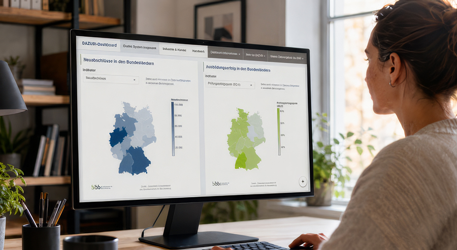 Geschlechtersegregation in der dualen Berufsausbildung: DAZUBI-Dashboard visualisiert Statistiken