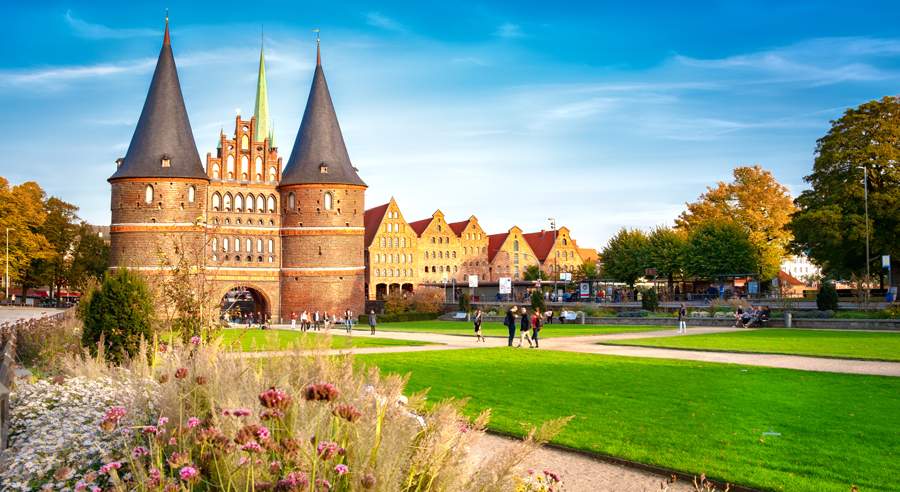 Holstentor in der Hansestadt Lübeck
