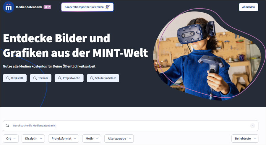 MINTvernetzt startet neue Mediendatenbank