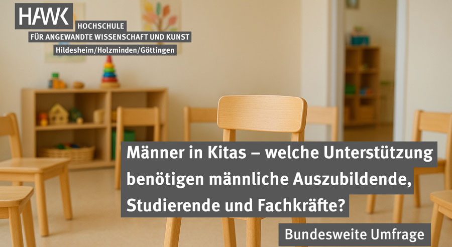 Umfrage zu Männern in Kitas